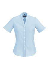 Biz Corporate Womens Bordeaux Short Sleeve Shirt (40112)